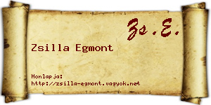 Zsilla Egmont névjegykártya